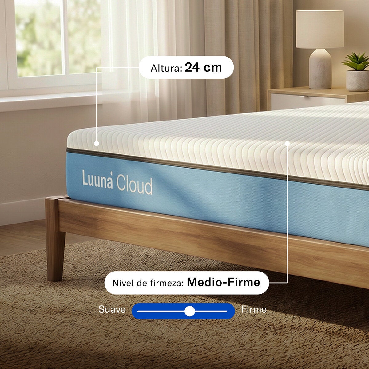Luuna Cloud, Colchon King, Memory Foam Luuna Cloud, Colchon King, Memory Foam