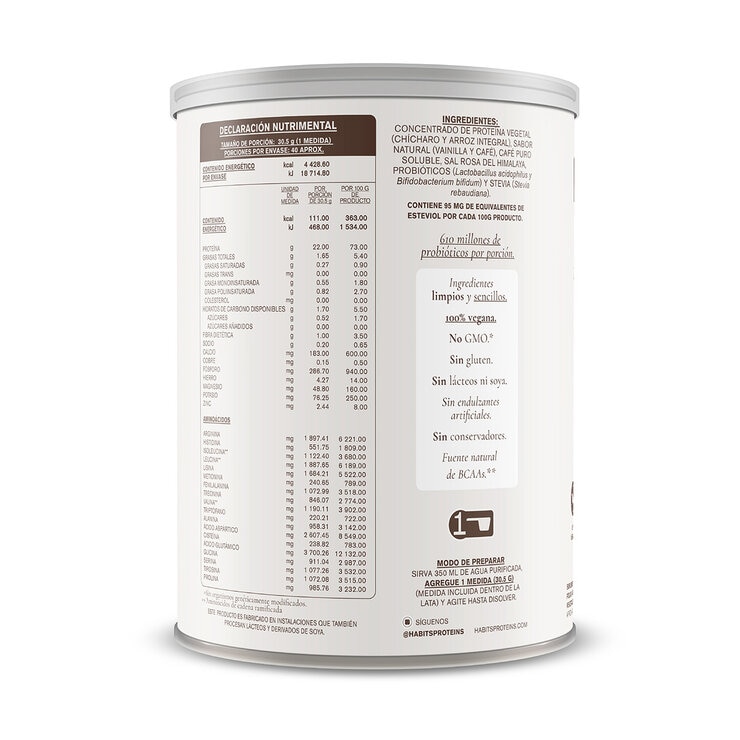 Habits by Not A Fancy Kitchen Proteína Vegetal Macciato 1.22 kg Habits by Not A Fancy Kitchen Proteína Vegetal Macciato 1.22 kg