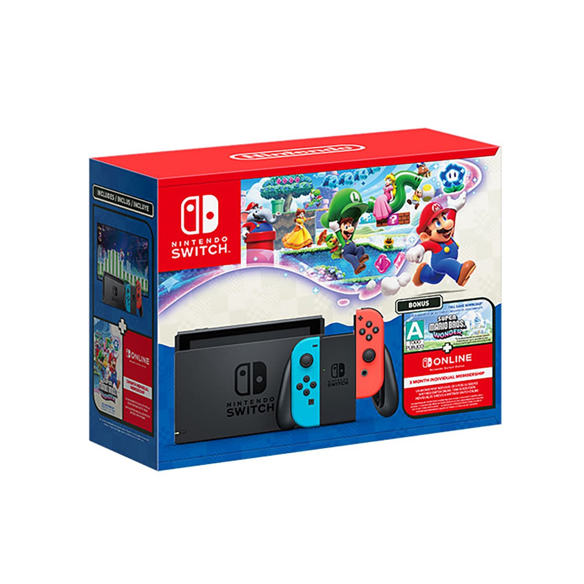 Nintendo Switch 1.1 Bundle Super Mario Bros. Wonder Digital + 3 Meses de Nintendo Online Nintendo Switch 1.1 Bundle Super Mario Bros. Wonder Digital + 3 Meses de Nintendo Online