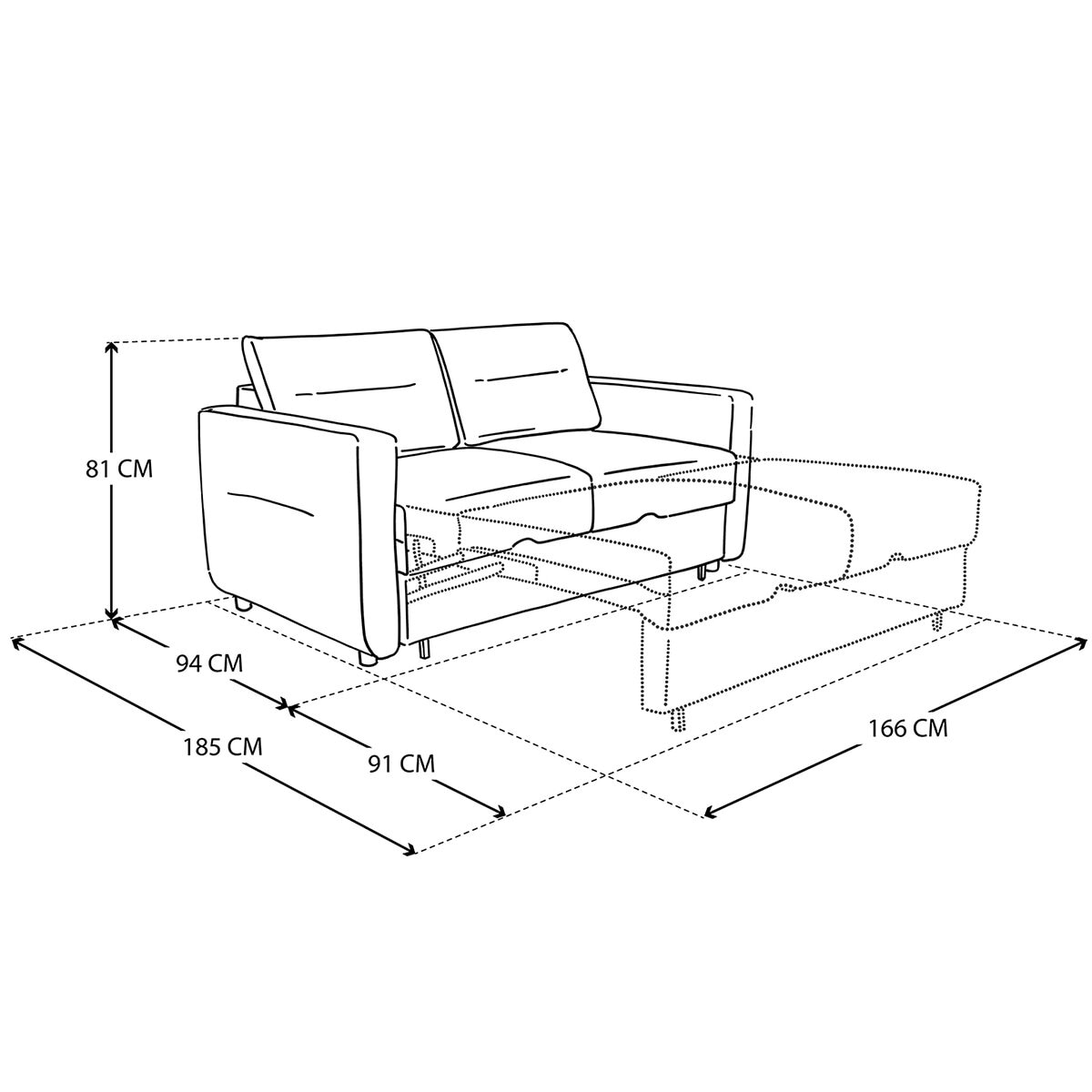 Violanti, Sofá Cama Violanti, Sofá Cama
