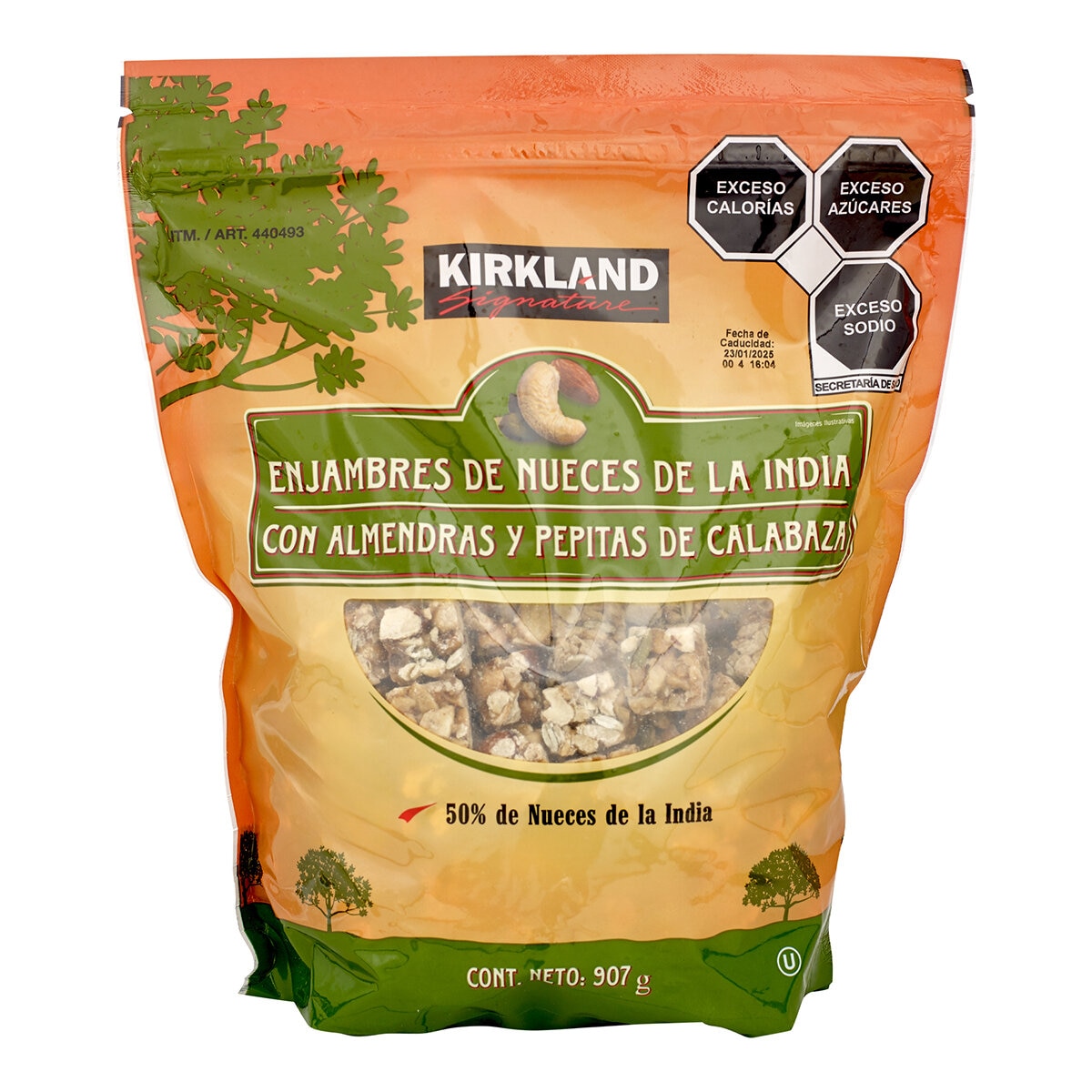 Kirkland Signature Enjambres de Nueces de la India con Almendras y Pepitas de Calabaza 907 g Kirkland Signature Enjambres de Nueces de la India con Almendras y Pepitas de Calabaza 907 g