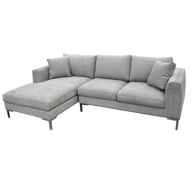 Muebles Liz, Parma, Sala Modular de 2 Piezas, Gris Muebles Liz, Parma, Sala Modular de 2 Piezas, Gris