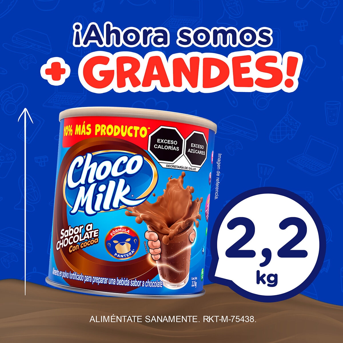 Choco Milk Chocolate En Polvo 2.2 kg Choco Milk Chocolate En Polvo 2.2 kg