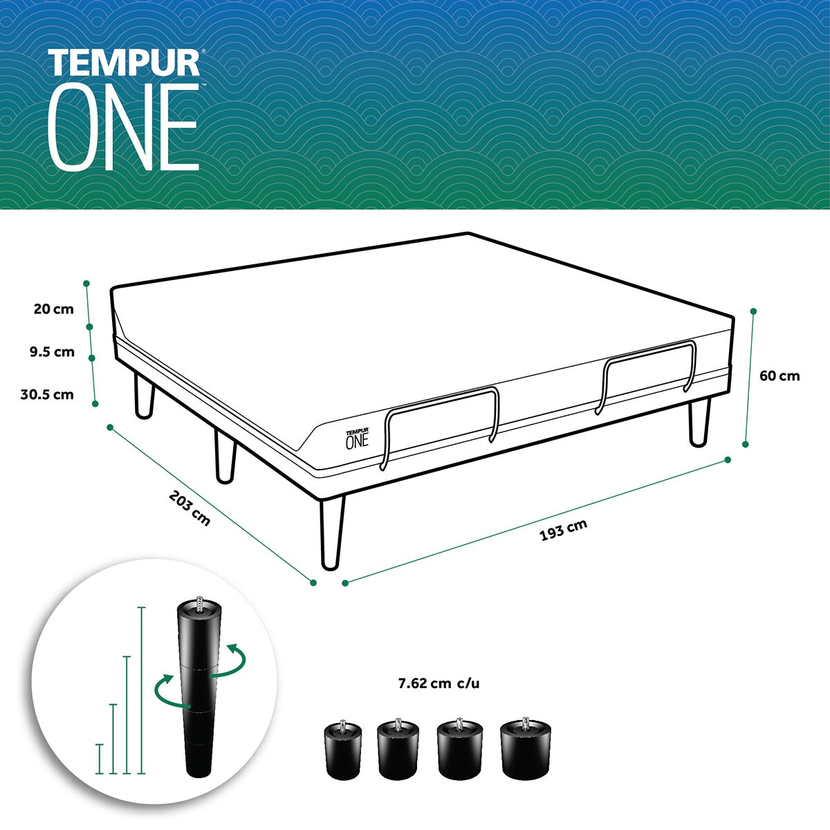 Set Tempur One + Ease King Size