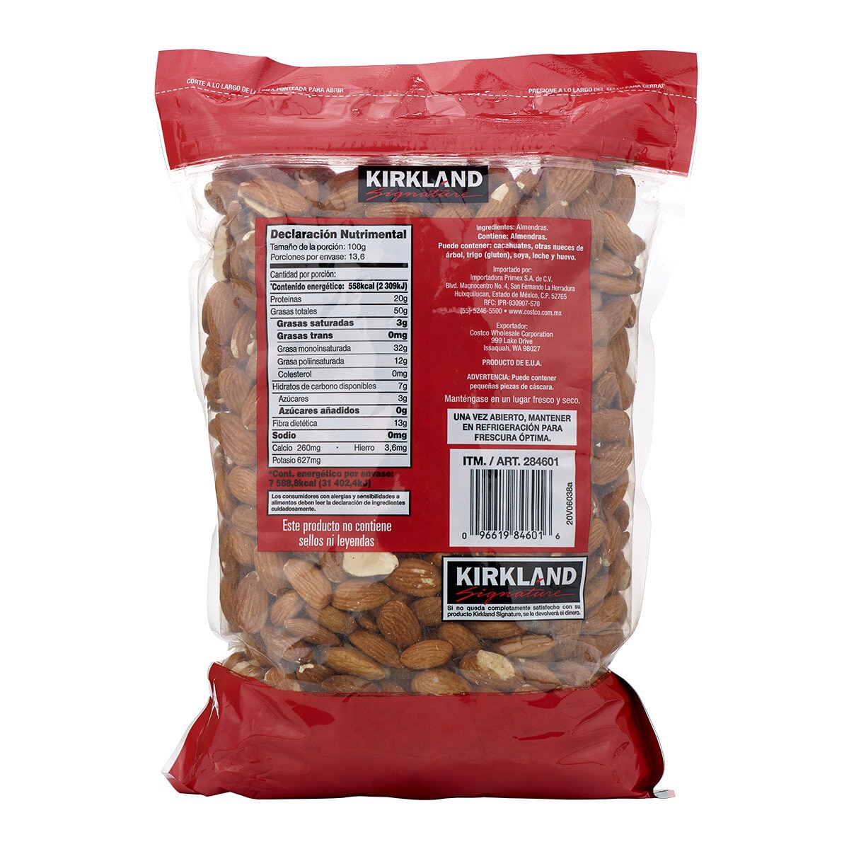 Kirkland Signature Almendras 1.36 kg Kirkland Signature Almendras 1.36 kg