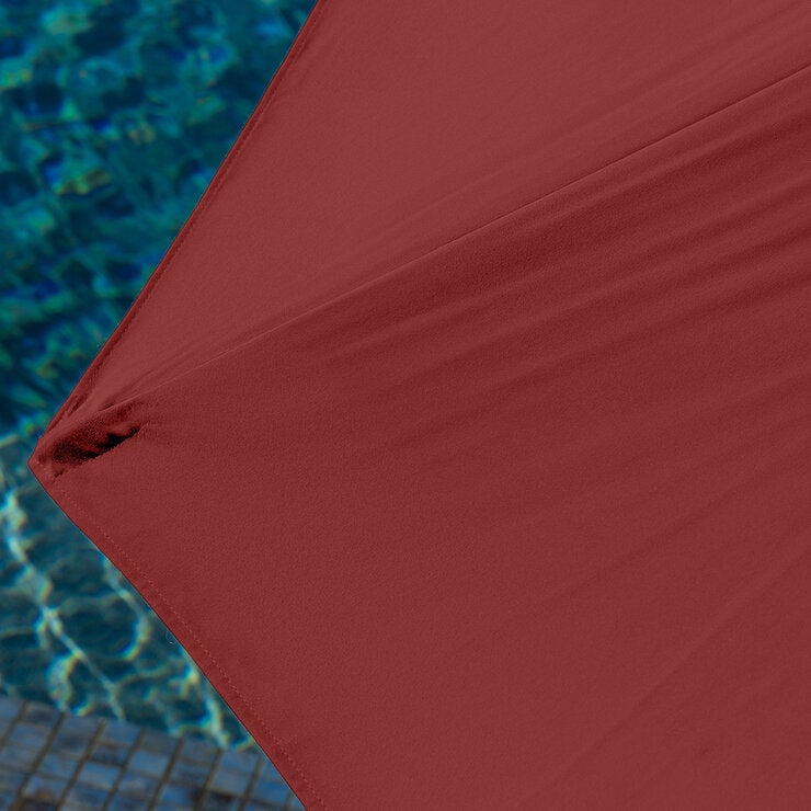 SunVilla, Sombrilla Redonda de 3m, Color Roja SunVilla, Sombrilla Redonda de 3m, Color Roja