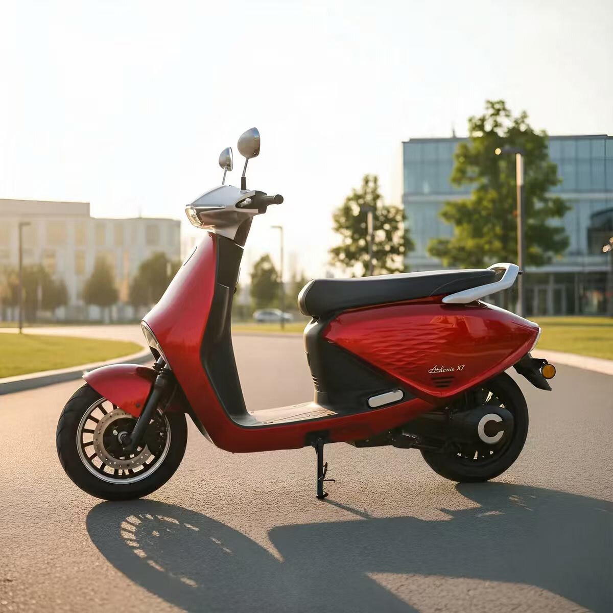 OMO Motocicleta Eléctrica Athena X7 Pro Rojo OMO Motocicleta Eléctrica Athena X7 Pro Rojo