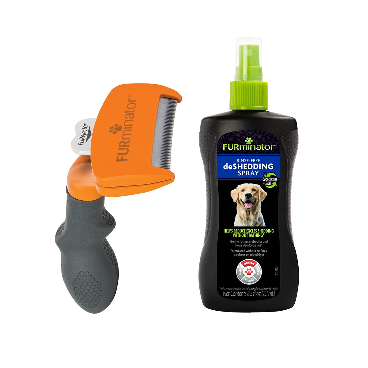 FURminator Kit Removedor de Pelo para Perro 2 pzs