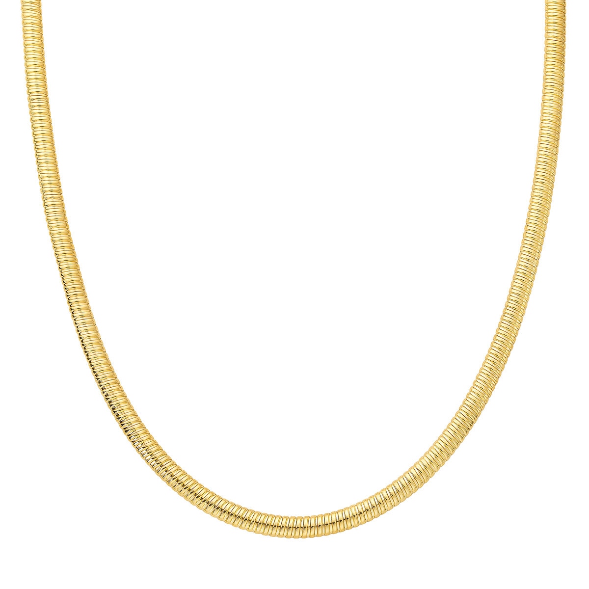 Cadena Tubogas, 45.72cm, Oro Amarillo 14K Cadena Tubogas, 45.72cm, Oro Amarillo 14K