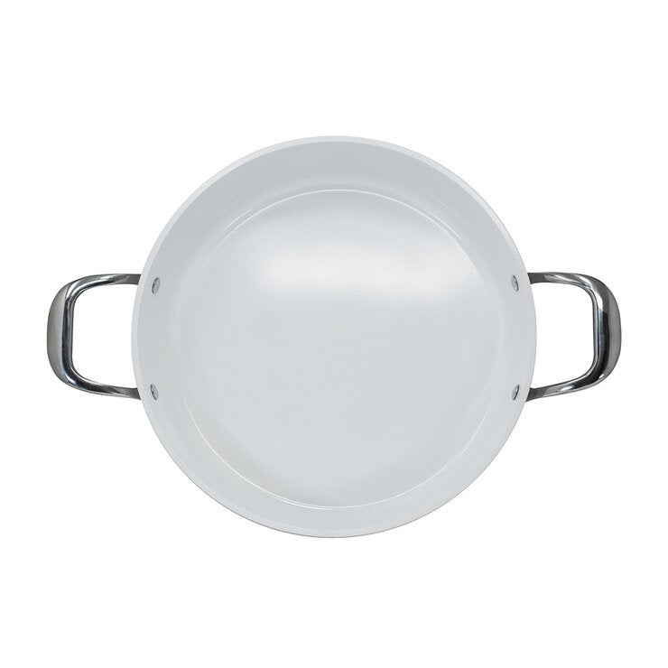 Westinghouse, Arrocera 28 cm de Cerámica Blanca, Acero Inoxidable Westinghouse, Arrocera 28 cm de Cerámica Blanca, Acero Inoxidable