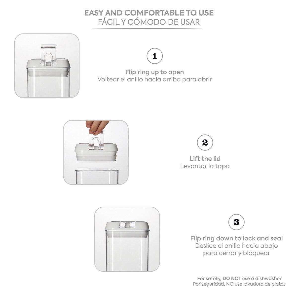 AG Box, Set de 15 Piezas de Contenedores para Alimentos, Color Blanco AG Box, Set de 15 Piezas de Contenedores para Alimentos, Color Blanco