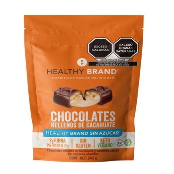 Healthy Brand Chocolates Keto 10 pzas de 24.5 g Healthy Brand Chocolates Keto 10 pzas de 24.5 g