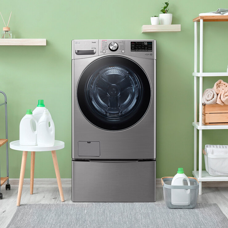 LG Lavasecadora Eléctrica 22Kg/13Kg con Pedestal LG Lavasecadora Eléctrica 22Kg/13Kg con Pedestal