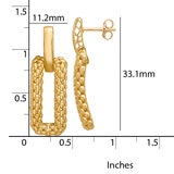 Aretes, Oro Amarillo de 14K