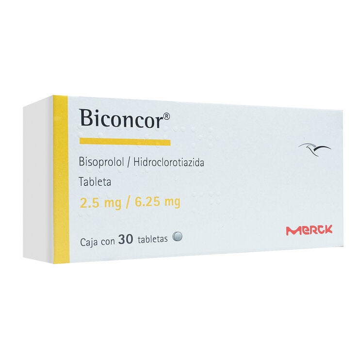 Biconcor 2.5 mg / 6.25 mg 30 Tabletas Biconcor 2.5 mg / 6.25 mg 30 Tabletas