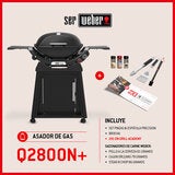 Weber, Q2800N+ Asador de Gas con Carrito + Accesorios + Grill Academy Weber, Q2800N+ Asador de Gas con Carrito + Accesorios + Grill Academy