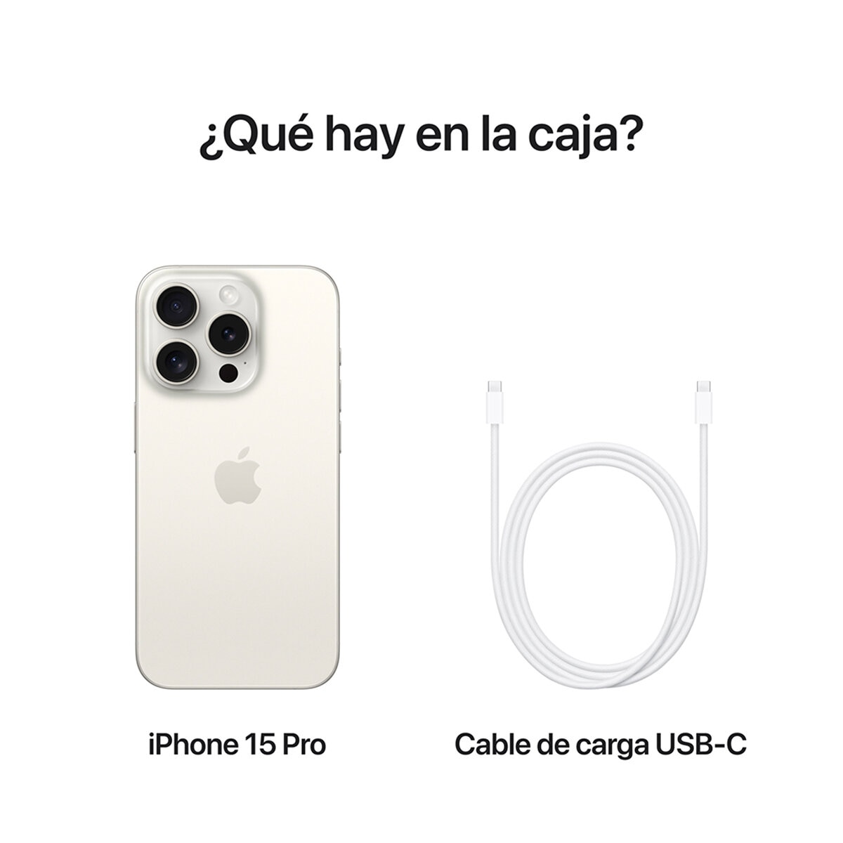 Apple iPhone 15 Pro 256GB Titanio Blanco