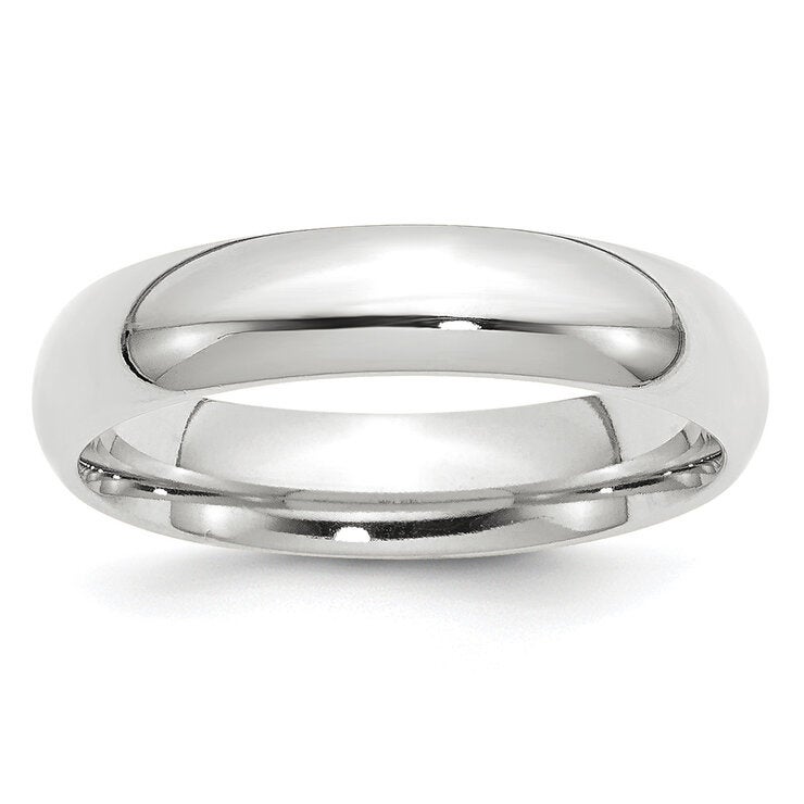 Argolla de matrimonio, 5mm, Comfort Fit, Oro Blanco de 14K, Talla 7 Argolla de matrimonio, 5mm, Comfort Fit, Oro Blanco de 14K, Talla 7