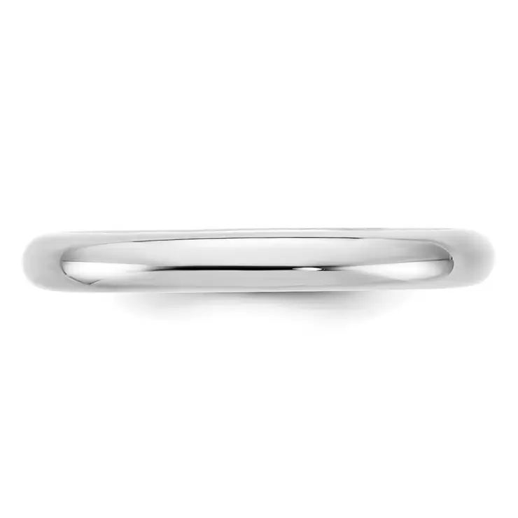 Argolla de matrimonio, 3mm, Comfort Fit, Oro Blanco 14k, Talla 10 Argolla de matrimonio, 3mm, Comfort Fit, Oro Blanco 14k, Talla 10