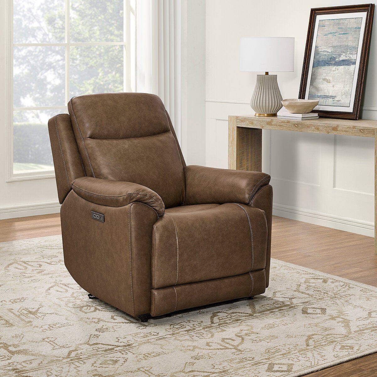 Gilman Creek Furniture, Sillón Reclinable Eléctrico de Piel Gilman Creek Furniture, Sillón Reclinable Eléctrico de Piel