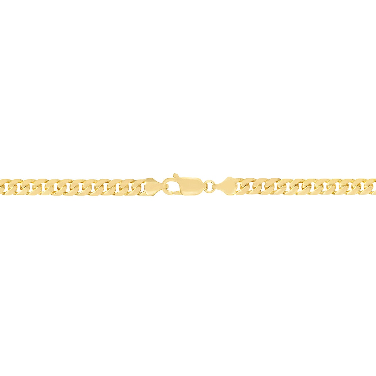Pulsera de Eslabon Cubano, Oro Amarillo 14K Pulsera de Eslabon Cubano, Oro Amarillo 14K