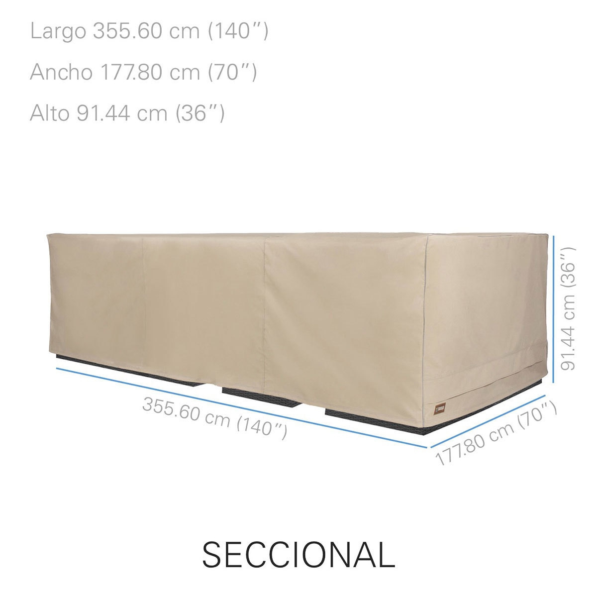 Seasons Sentry funda para set de jardín seccional