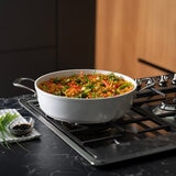 Westinghouse, Arrocera 28 cm de Cerámica Blanca, Acero Inoxidable Westinghouse, Arrocera 28 cm de Cerámica Blanca, Acero Inoxidable