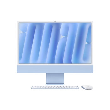 Apple iMac 24" 512GB 4.5K Chip M4 Azul CPU de 10 Núcleos GPU de 10 Núcleos Memoria Unificada de 24GB