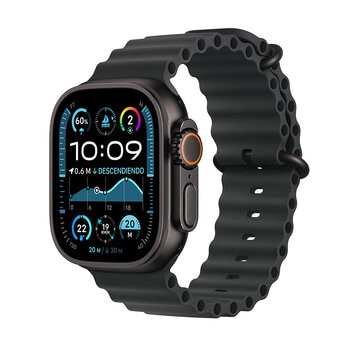 Apple Watch Ultra 2 (GPS + Cellular) Caja de titanio negro 49mm con Correa Ocean Negro