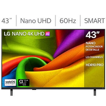 LG Pantalla 43" Nano UHD 4K Smart TV LG Pantalla 43" Nano UHD 4K Smart TV