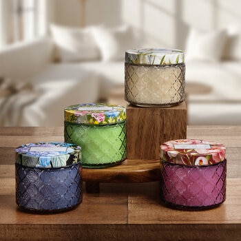 bellevue velas de cera de soya 4 piezas, 340 g