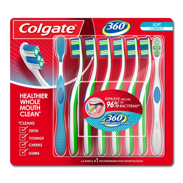 Colgate, Cepillos Dentales 360 (8 Piezas) | Costco México