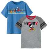 Disney Playera 2 piezas para Niños o Niñas Mickey Mouse 4T