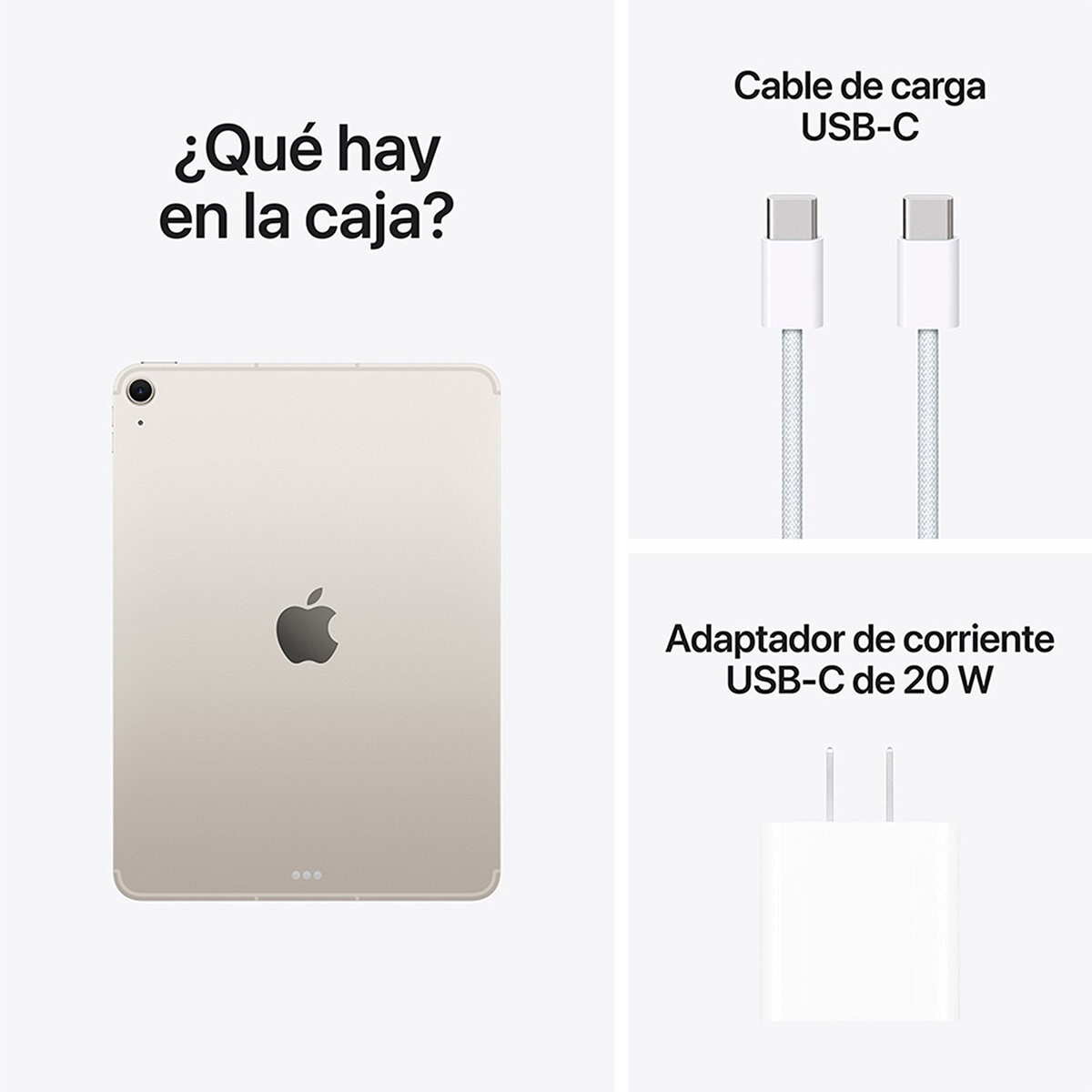 Apple iPad Air 11" Chip M3 Wi-Fi + Cellular 128GB Blanco Estelar Apple iPad Air 11" Chip M3 Wi-Fi + Cellular 128GB Blanco Estelar