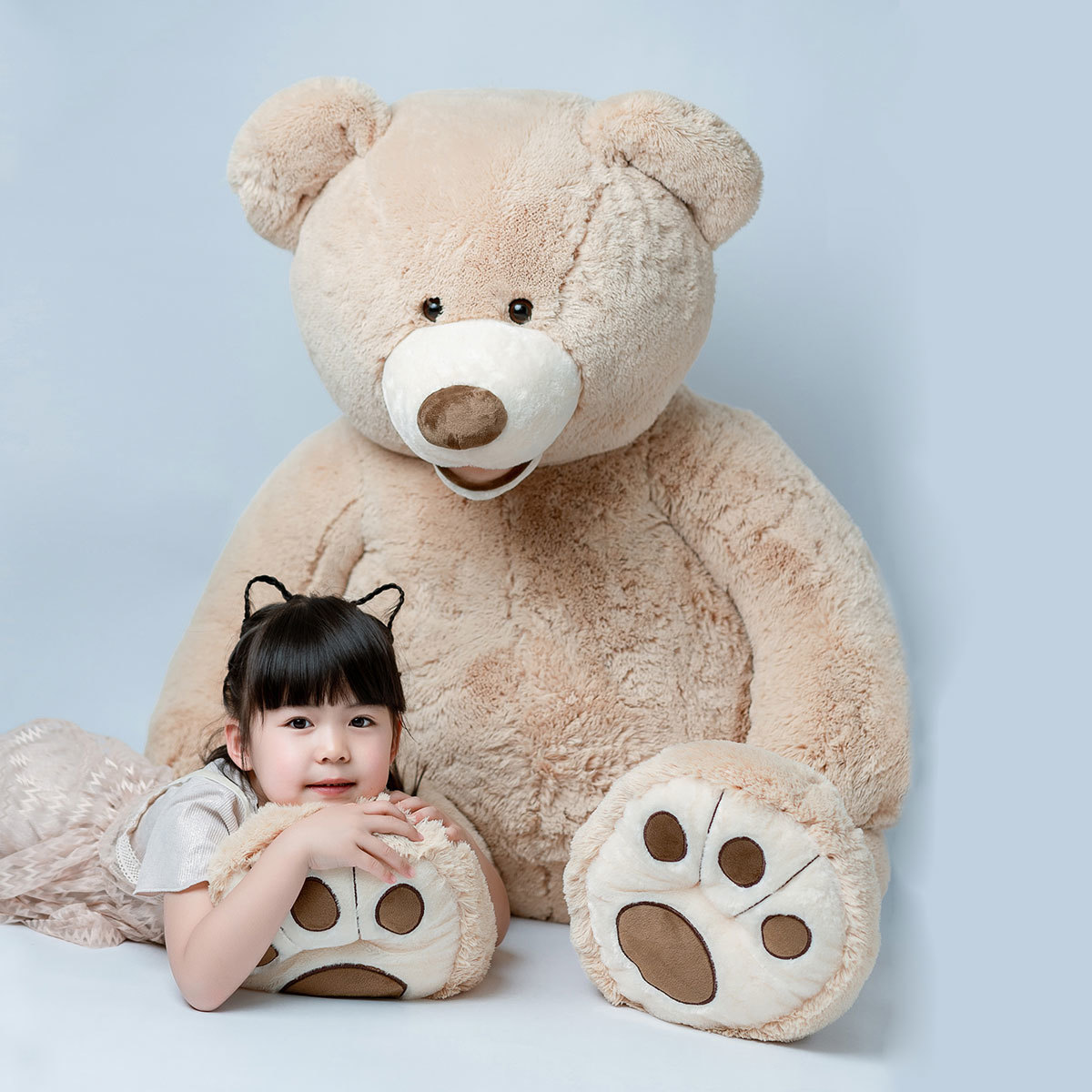 Hugfun Oso De Peluche Gigante De 134cm Color Café Miel Costco México