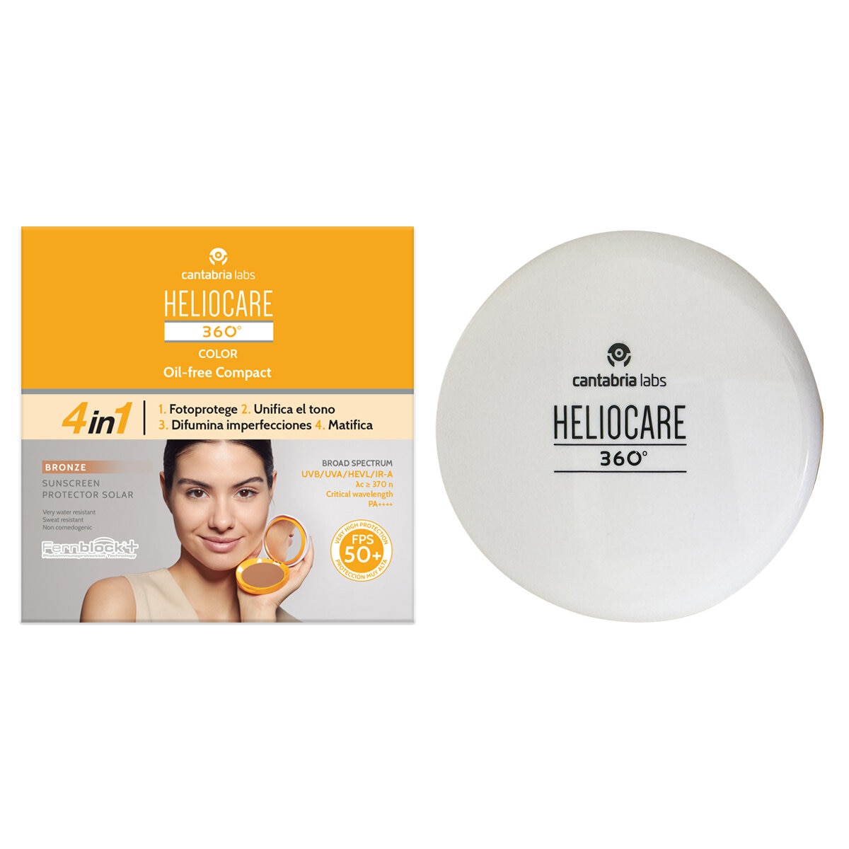 Heliocare 360° Color Compact Oil Free Bronze FPS50+ 10g Heliocare 360° Color Compact Oil Free Bronze FPS50+ 10g