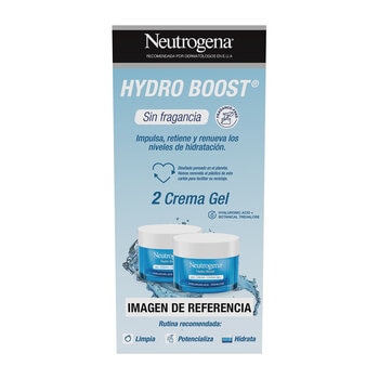 Neutrogena Hydro Boost Crema Hidratante Facial en Gel sin fragancia 2 pzas de 50 ml