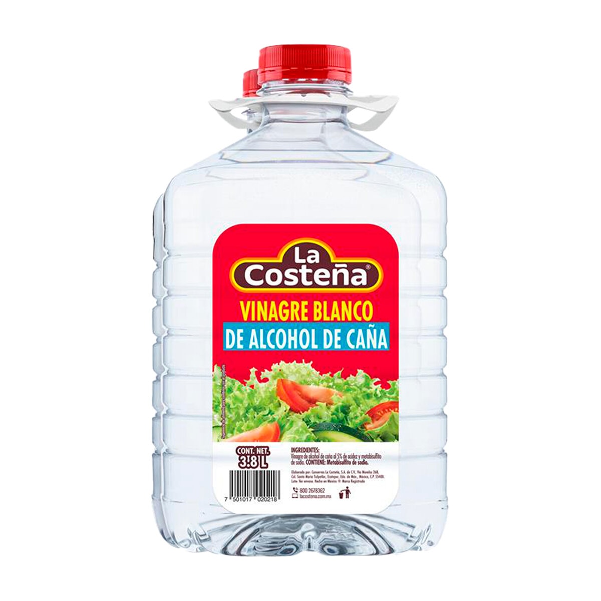 La Costeña Vinagre Blanco de Alcohol de Caña 3.8 L La Costeña Vinagre Blanco de Alcohol de Caña 3.8 L