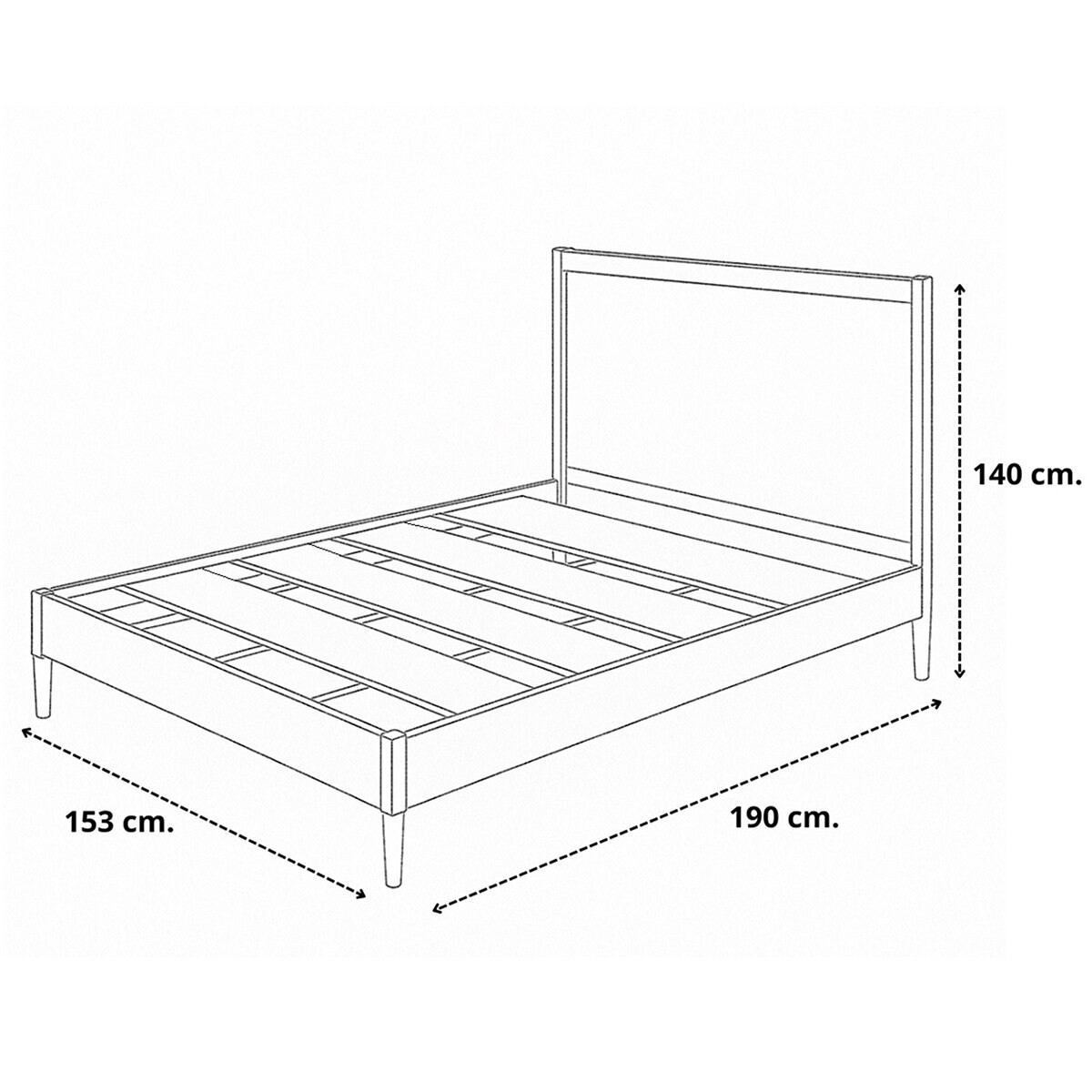 Hogare, Base de Cama Milán, Queen Size Hogare, Base de Cama Milán, Queen Size