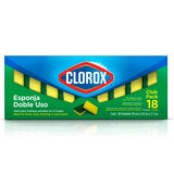 Clorox Esponjas Doble Uso 18 pzas Clorox Esponjas Doble Uso 18 pzas