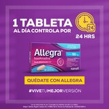Allegra Tabletas 180mg 2 Cajas de 10 Tabletas c/u Allegra Tabletas 180mg 2 Cajas de 10 Tabletas c/u
