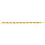 Pulsera para Caballero, Oro Amarillo de 14K, 21.59cm
