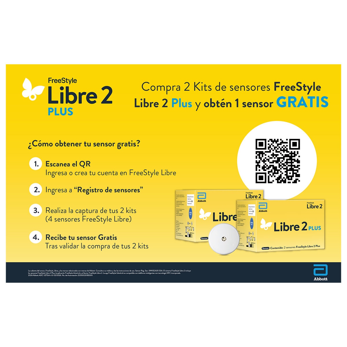 Freestyle Libre 2 Plus Monitoreo de Glucosa 2 Sensores Freestyle Libre 2 Plus Monitoreo de Glucosa 2 Sensores