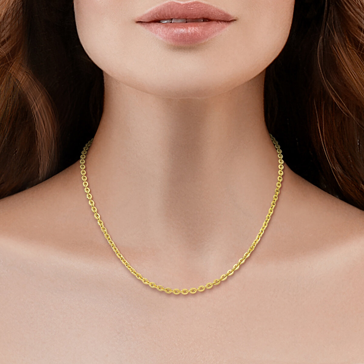 Cadena para Dama, Oro 14K Cadena para Dama, Oro 14K