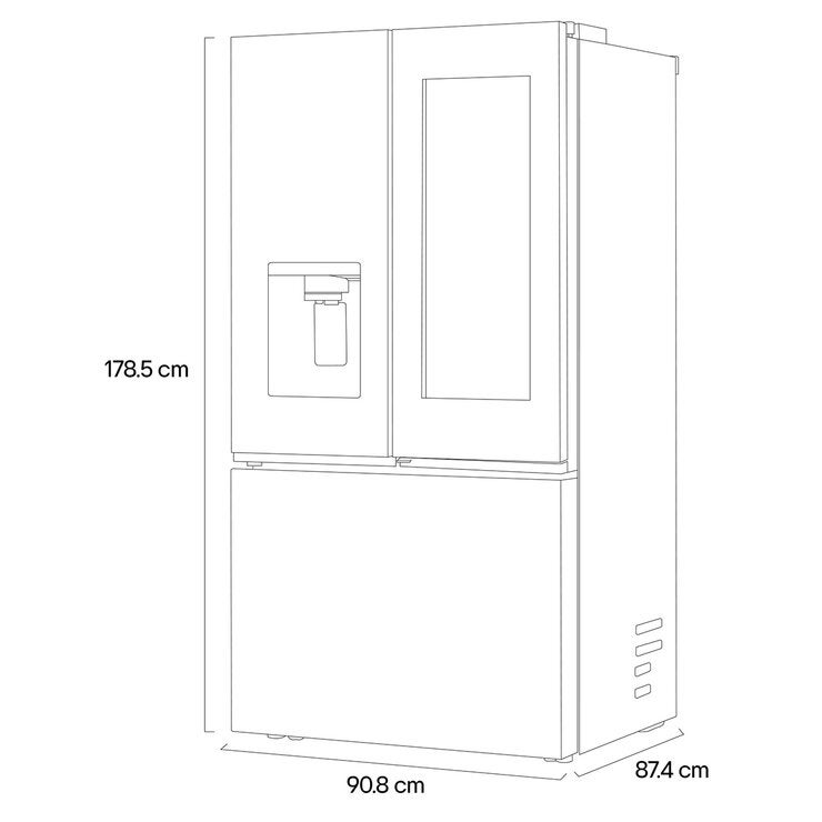 LG Refrigerador Instaview 31' French Door LG Refrigerador Instaview 31' French Door