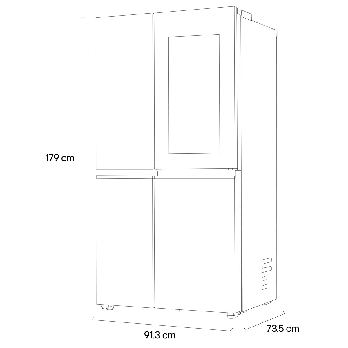 LG Refrigerador 23' Side by Side