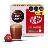 Nescafé Dolce Gusto, 40 cápsulas sabor chocolate KitKat Nescafé Dolce Gusto, 40 cápsulas sabor chocolate KitKat