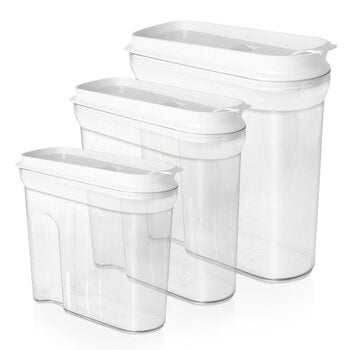 AG Box, Set de 3 Contenedores Cerealeros Chicos, Herméticos AG Box, Set de 3 Contenedores Cerealeros Chicos, Herméticos