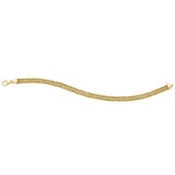 Pulsera para Dama, Oro Amarillo de 14K de 19cm Pulsera para Dama, Oro Amarillo de 14K de 19cm