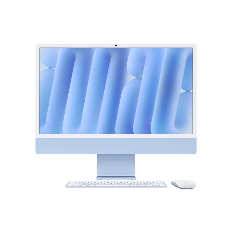 Apple iMac 24" 512GB 4.5K Chip M4 Azul CPU de 10 Núcleos GPU de 10 Núcleos Memoria Unificada de 24GB Apple iMac 24" 512GB 4.5K Chip M4 Azul CPU de 10 Núcleos GPU de 10 Núcleos Memoria Unificada de 24GB